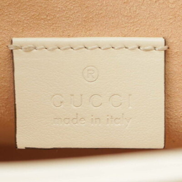 Gucci GG Marmont White Mini Top Handle Bag Ivory White - Picture 6 of 10